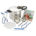 Fagor Duo 9 Piece Stainless Steel Pressure Canning Set