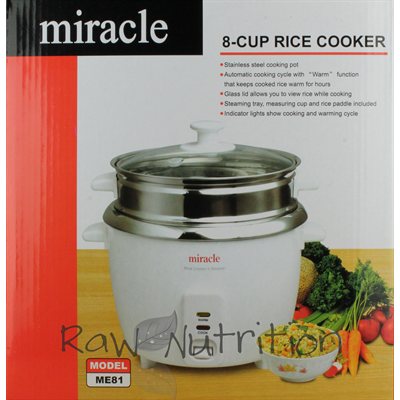 Miracle Exclusives Miracle Stainless Steel Rice Cooker ME-81