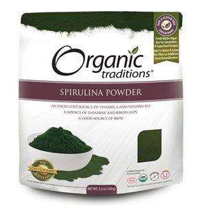 Organic Traditions Certified Organic Spirulina Powder 150gr